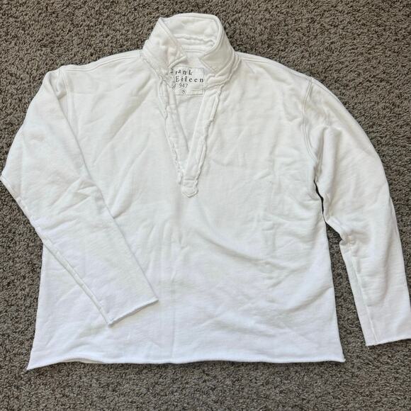 NEW Frank & Eileen Carmel Travel Set Patrick Popover & Catherine Pant Sz S White - Picture 5 of 13